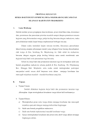 Contoh nama kegiatan kegiatan kerja bakti yang diikuti dengan bakti. Https Pdfdokumen Com Download Proposal Kegiatan Kerja Bakti 59dabbd31723dde65a72a104 Pdf