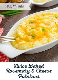 Potato Recipes Twice Baked Rosemary And Cheese Potatoes Recipe Cooking Recipes Recipes Potato Dishes
