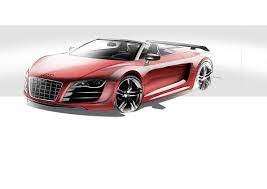 Audi R8 Gt Spyder Design Sketch Audi R8 Gt Audi R8 Audi