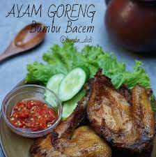 Pada umumnya, masakan yang sering dibacem adalah tahu dan tempe, namun daging ayam pun. Diah Didi S Kitchen Ayam Goreng Bumbu Bacem