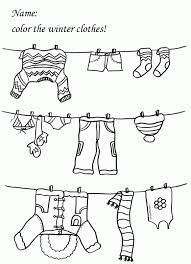 worksheet clothes google zoeken winter kindergarten 
