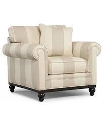 Martha Stewart Collection Living Room Chair Club Striped Arm Chair Chairs Living Room Furniture Collections Living Room Sets Furniture Living Room Chairs
