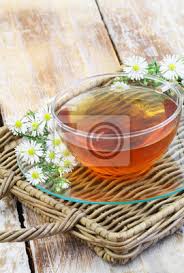 This article reviews the top 5 benefits of chamomile tea. Welcome Card With Cup Of Chamomile Tea With Fresh Chamomile Flowers Wall Mural Murals Infuse Digestion Chamomile Myloview Com