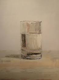 Glass Of Water By Brian Blackham Abasic Balanced Composition Of A Glass Of Water In Subtle Color Water Painting Glass Of Water Drawing Still Life Oil Painting
