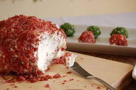 Ultimate Dried Beef Cheeseball Cream Chipped Beef Recipe Dried Beef Recipes Cheese Ball