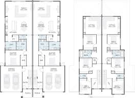 Dual Occupancy House Plans Google Search Town House Floor Plan Narrow House Plans Two Storey House Plans