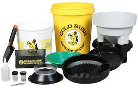 Yellow Gold Rush Nugget Bucket Gold Panning Kit Gold Rush Gold Prospecting
