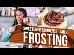 How To Make Sweetened Condensed Milk Frosting Youtube Frosting Vanilla Recipes Condensed Milk