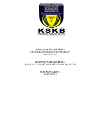 Maybe you would like to learn more about one of these? Unit Kesihatan Primer Docx