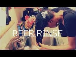 For a hygienically acceptable application, at the end of a shower, pour a flat beer over your hair straight from your roots, says mena. Beer Rinse For Repairing Heat Damaged Natural Hair Everydayfebruary Day 4 Youtube