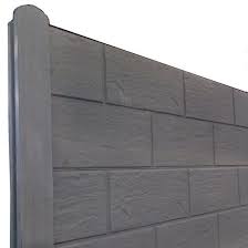 Cloture En Beton Imitation Bois Ou Pierre De Taille Avec Poteau Differe A Finition Lisse Gamme Paysage Cloture En Beton Beton Bois