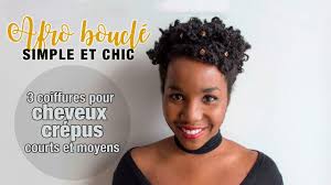 Coloration chatain clair sur cheveux blond. Afro Boucle Sur Cheveux Crepus Courts 3 Coiffures Afro Pour Les Fetes Youtube