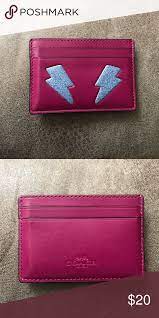 Coach Lightning Bolt Card Case Wallet Card Case Wallet Coach Accessories Lightning Bolt
