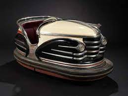 Vintage French Fairground Art Bumper Car La Collection D Art Forain De Fabienne Et Francois Marchal Antieke Auto S Trapauto S Trapauto