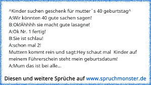 Kinder Suchen Geschenk Für Mutters 40 Geburtstagawir Könnten 40
