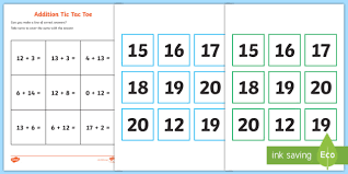 Read online books for free new release and bestseller Addition Tic Tac Toe To Twenty Game