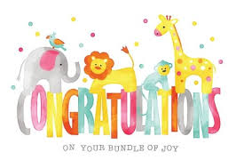 Baby Animals Congratulations Card Birth Congratulations Birth Congratulations Congratulations Baby Congratulations Baby Boy