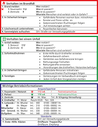 Alarmplan kostenlos zum bearbeiten a3 doc Notfallplane Drucken
