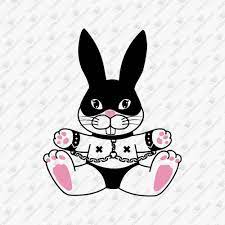 BDSM Rabbit Mask Chains Bondage Fetish SVG Cut File | TeeDesignery