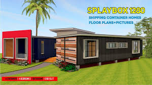 This is a 4 bedroom shipping container. Shipping Container Homes Plans And Modular Refab Design Ideas Splaybox 1280 Youtube