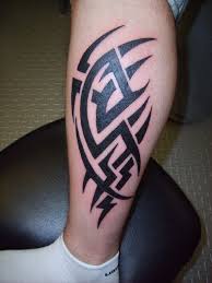 Go for a basic black colour. 15 Unique Tribal Calf Tattoos Only Tribal