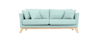 Canape Scandinave 3 Places Vert Lagon Dehoussable Pieds Bois Oslo Miliboo Canape Design Pas Cher Canape Scandinave 3 Places Canape Scandinave