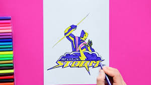 It's high quality and easy to. How To Draw Melbourne Storm Logo National Rugby League Youtube
