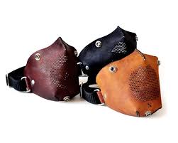 Masques Moto Sunday Academy Leather Gear Mouth Mask Fashion