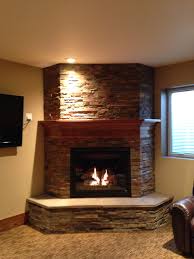 Basement Fireplace Like The Idea Of The 3 Sides To Give It A Bulkier Look Not A Fan Of The S Corner Fireplace Mantels Corner Gas Fireplace Basement Fireplace