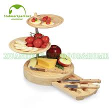 Offering you a complete choice of products which include plastic rectangular tray, bar tray, mukhwas tray 3 sec, oval idli plate, round tray and oval tray. China Wooden 3 Layer Cheese Tower 3 Tier Serving Tray Cake Stand China Wooden Cutting Board And Bamboo Kitchenware Price