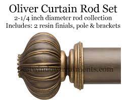 This could result in gaps appearing and allowing sunlight to enter the room. Oliver 2 1 4 Diameter Curtain Rod In 40 Portfolio Finishes Bestwindowtreatments Com