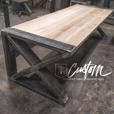 Massive Custom Desk Ircustom Com Custom Industrial Furniture Industrial Design Furniture Welded Furniture