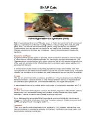 Tuttle in a scientific article, feline hyperesthesia syndrome is a complex and poorly understood syndrome that can affect domestic cats of any age, breed, and sex. Snap Cats Snapcats Org Feline Hyperesthesia Syndrome Fhs