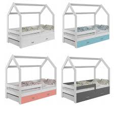 Hausbett für das kinderzimmer kinderhaus bett modelle 2021 hüttenbett, baumhausbett, zeltbett ein kinderbett als haus das spielbett als hausbett. Kinderbett In Schonen Farbkombinationen Geeignete Matratzengrosse 80x160 Cm Liegeflache 160x80 Be Kinderbett 160x80 Bett Mit Lattenrost Kinderbett