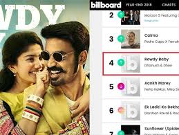 Rowdy Baby Among Other Indian Songs On Billboard Youtube