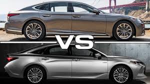 If you can't beat them, join them. 2018 Lexus Ls Vs 2019 Toyota Avalon Youtube