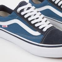 Vans old skool pro shoes elevate the iconic old skool silhouette to new comfortable heights. Vans Old Skool Pro Shoes Navy Stv Navy White Flatspot