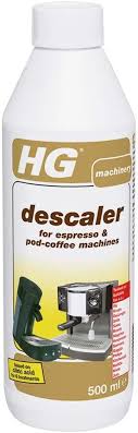 Run your coffee maker through a brew cycle with the water and vinegar solution. Hg 323050106 Descaler For Espresso And Pod Coffee Pod Machines 500 Ml Biodegradable Based On Citric Acid White Amazon Co Uk Home Kitchen