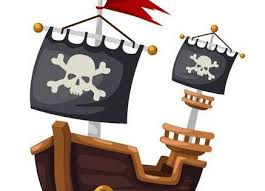 Bateau Pirate Illustration Vectorielle Illustration Vectorielle Illustration Bateaux Pirates