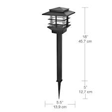 Hampton Bay Low Voltage Black Outdoor Integrated Led Landscape Zen Pat Decohub Home Outlet Store