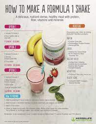 How To Make A Herbalife Formula 1 Shake For A Delicious Nutrient Dense Healthy Meal Replac Herbalife Shake Recipes Herbalife Recipes Herbalife Nutrition Club