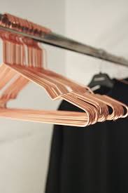 pin by ana daniela on the organized life rose gold decor copper hangers gold decor