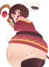 Rule 34 - Ass Ass Focus Big Ass Big Thighs Blush Brown Hair Embarrassed  Huge Ass Huge Thighs Kono Subarashii Sekai Ni Shukufuku Wo! Looking At Anus  Megumin Red Eyes Shinolara Shocked