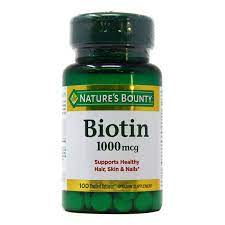 This is well above the adequate intake, or ai, established as sufficient to meet the needs of most adults. Nature S Bounty Biotin 1 000 Mcg 100 Tablets Evitamins Com