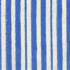Gent S Stripe Light Indigo Blockprinted Linens Fabric Fabric Linen Fabric Prints