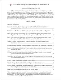 annotated bibliography human rights