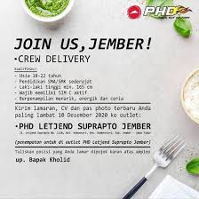 Lowongan kerja lulusan sma jember, jawa timur. Lowongan Pizza Hut Jember Indah Pratiwi Di Jember 3 Dec 2020 Loker Atmago Warga Bantu Warga