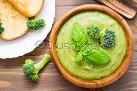 Hot low cal broccoli / healthier hot broccoli dip lively table / 100 calorie fudge brownies {low cal, gf}. Ready To Eat Fresh Hot Broccoli Puree Soup With Pieces Stock Photo Crushpixel