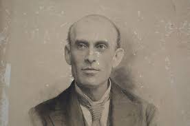 Rare EUGENE FIELD 19th Century Signed Portrait Etching by HENRY TAYLOR JR