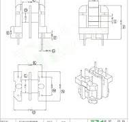 Bobbins | UU10.5 Bobbin For Common Mode Choke Coil,Vertical ...